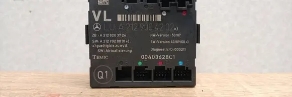 Mercedes-Benz C W204 Door control unit/module A2129004202 A2128203726 A2129028001