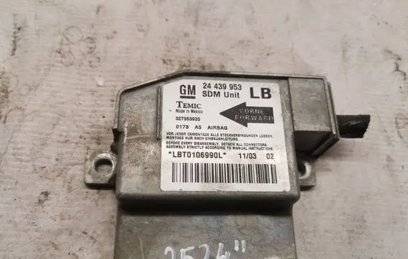 Opel Corsa C Airbag control unit/module 24439953 327963935 LBT0106990L