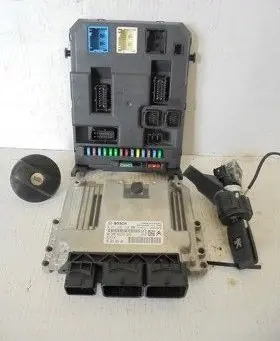 Peugeot 207 Engine ECU kit and lock set 9666382080