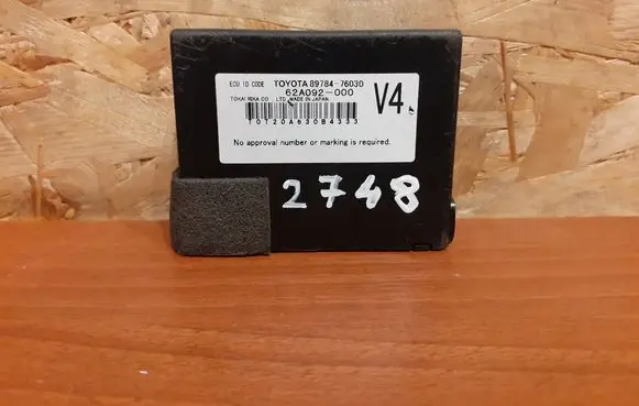 Lexus CT 200H Immobilizer control unit/module 8978476030 62A092000