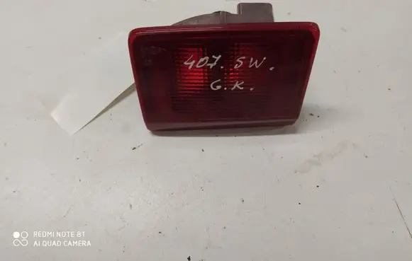Peugeot 407 Tailgate rear/tail lights 9646507480