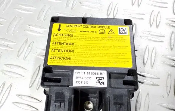 Ford Fiesta Airbag control unit/module 2S6T14B056BP 5WK43030 43031943