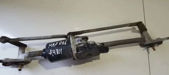 Front wiper linkage and motor