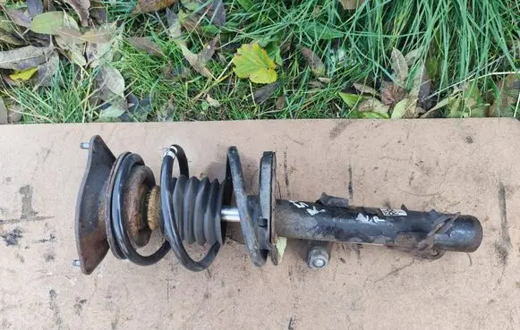 Front shock absorber with coil spring