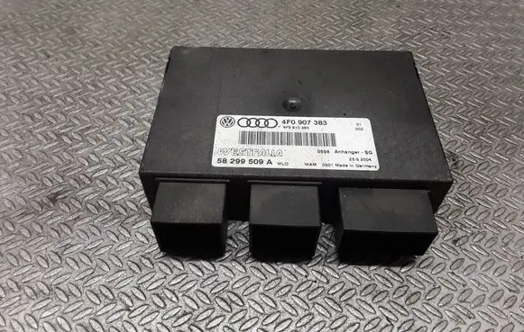 Audi A6 S6 C6 4F Tow bar trailer control unit/module 4F0907383 4F0910383