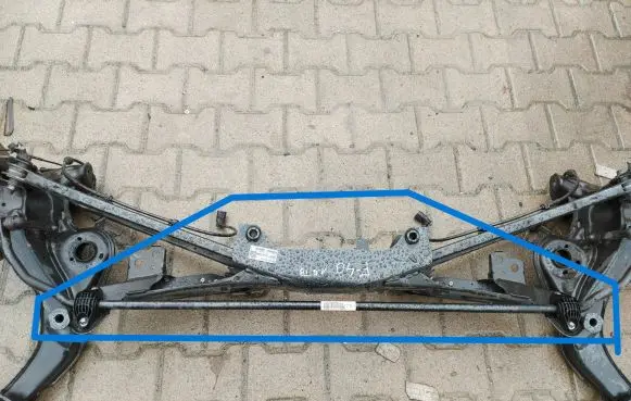 Rear beam