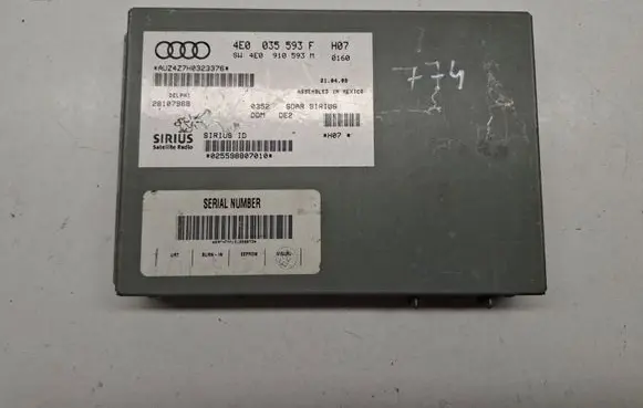 Audi A8 S8 D3 4E HiFi Audio sound control unit 4E0910593M 4E0035593F