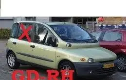 Fiat Multipla Rear door window glass 46516809
