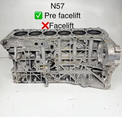 BMW 5 F10 F11 Engine block 7799978 N57D30A 34577944