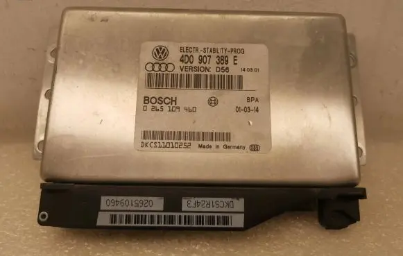 Audi A8 S8 D2 4D ESP (stability system) control unit 4D0907389E 0265109460 DKCS11010252