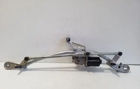 Front wiper linkage and motor