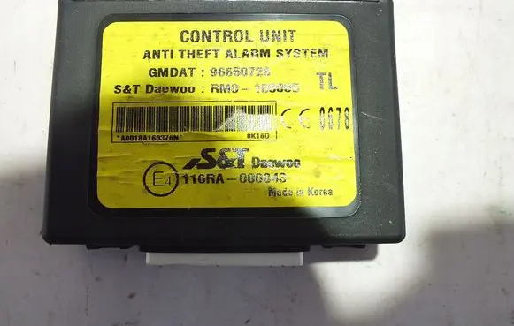 Chevrolet Aveo Alarm control unit/module 96650728
