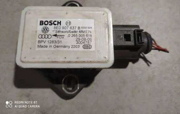 Audi A6 S6 C6 4F ESP acceleration yaw rate sensor 8E0907637B