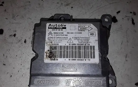 Citroen C3 Picasso Airbag control unit/module 9666412180 609973600