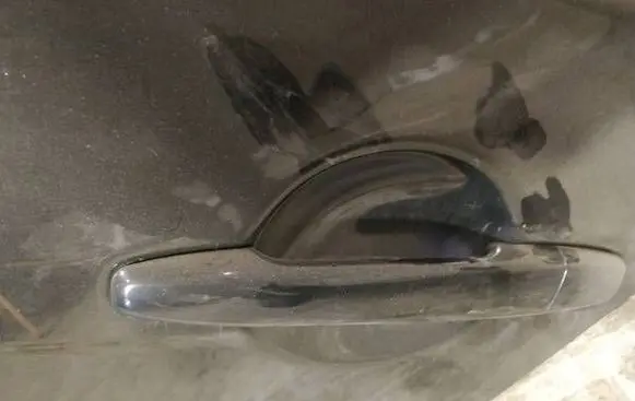Mitsubishi Lancer X Front door exterior handle