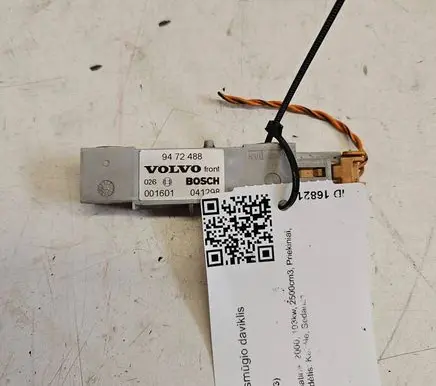 Airbag deployment crash/impact sensor