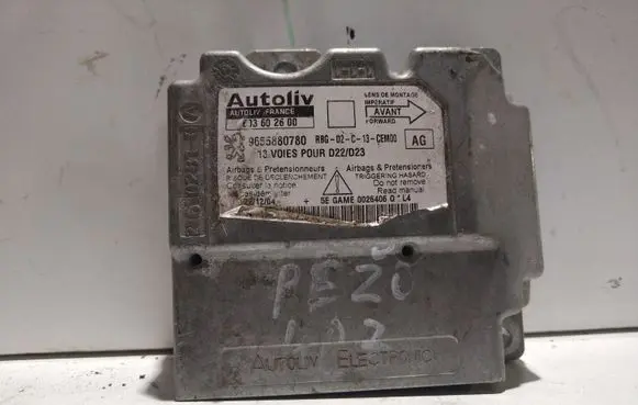 Peugeot 407 Airbag control unit/module 9655880780
