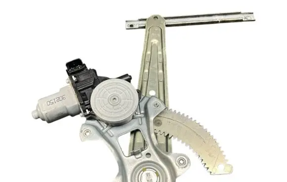 Sliding door window regulator with motor