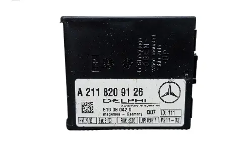Mercedes-Benz SLK R171 Alarm control unit/module 2118209126 A2118209126