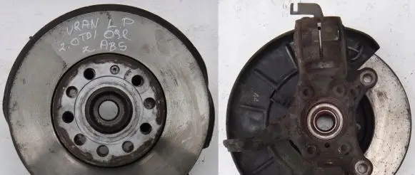 Volkswagen Touran I Front wheel hub spindle knuckle 3246847 1K0121251BL