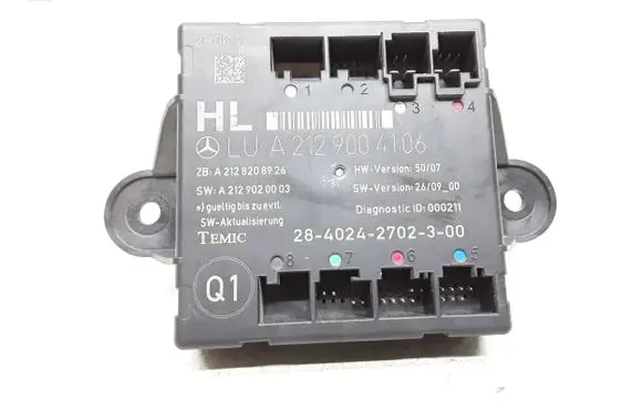 Mercedes-Benz E W212 Door control unit/module A2129004106