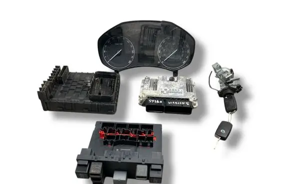 Skoda Octavia Mk2 (1Z) Engine ECU kit and lock set 03G906021AB 03G906021SS 0281014587