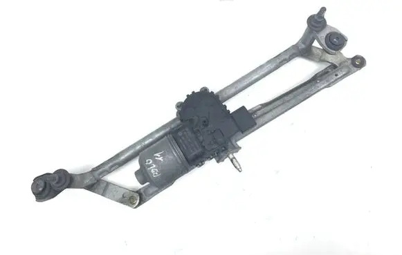 Front wiper linkage and motor