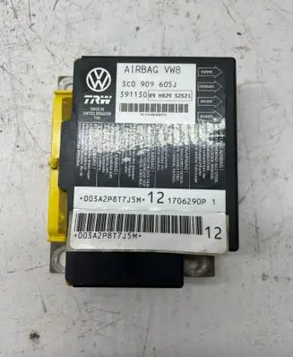 Volkswagen PASSAT B6 Airbag control unit/module 391130 3C0909605J 1706290P