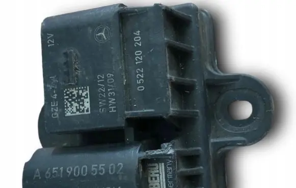 Mercedes-Benz B W246 W242 Glow plug pre-heat relay A6519005502