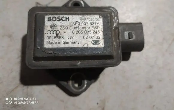 Audi A6 S6 C5 4B ESP acceleration yaw rate sensor 8E0907637A