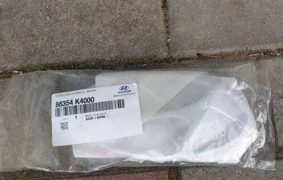 Hyundai Kona I Other badges/marks 86354K4000
