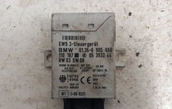 BMW 5 E39 Immobilizer control unit/module 61356905668 05393244 110187