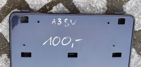 Audi A3 S3 8V Number plate surrounds holder frame 8V5807287F
