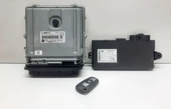 BMW 3 E90 E91 Engine ECU kit and lock set 8512291 0281017446 9226238