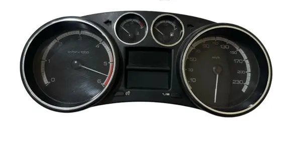 Peugeot 308 Speedometer (instrument cluster) 9665107480 TNA193U4J 503001550311