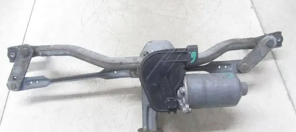 Front wiper linkage and motor