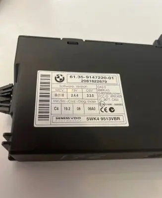 BMW 3 E92 E93 CAS control unit/module 9147220 5WK49513VBR