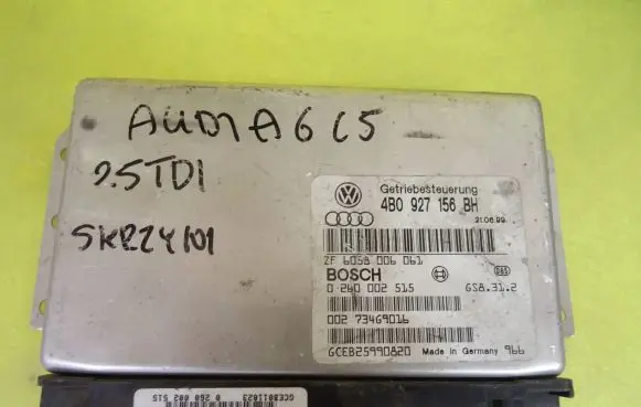 Audi A6 S6 C5 4B Gearbox control unit/module 4B0927156BH 0260002515