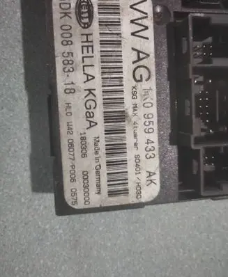 Volkswagen Caddy Comfort/convenience module 1K0959433AK 00030000 5DK00858318