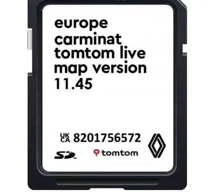 Renault Megane III Navigation maps CD/DVD TOMTOMLIVE