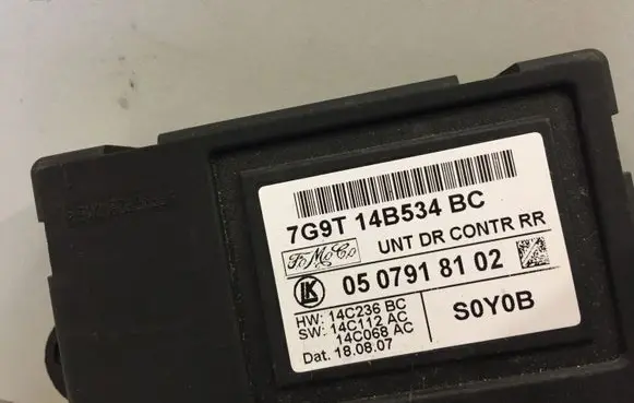 Ford Galaxy Door control unit/module 7G9T14B534BC 0507918102