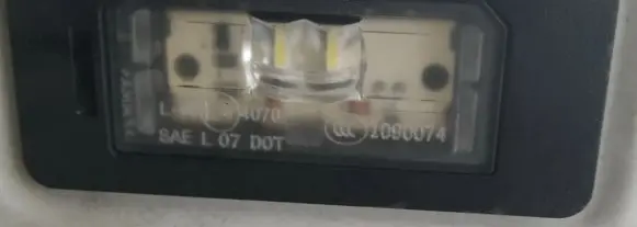 BMW X1 E84 Number plate light