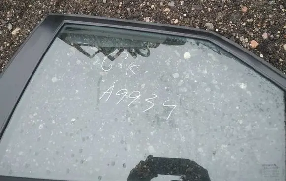Rear door window glass