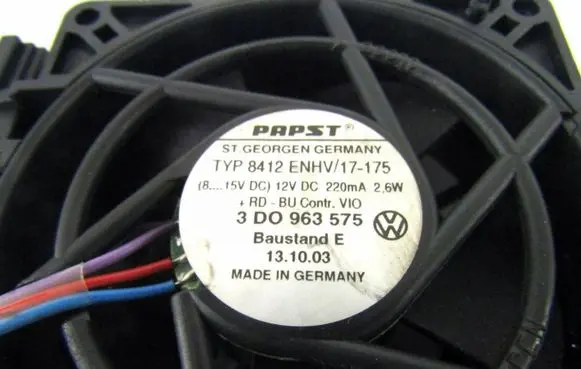 Volkswagen Phaeton Heater fan/blower 3D0963575