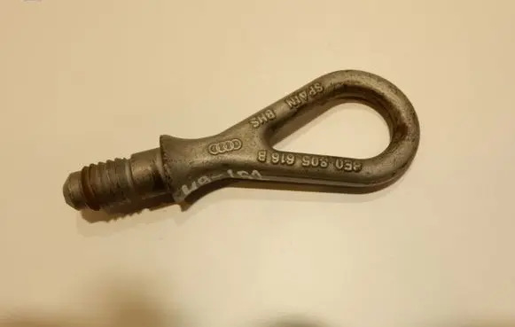 Towing hook eye