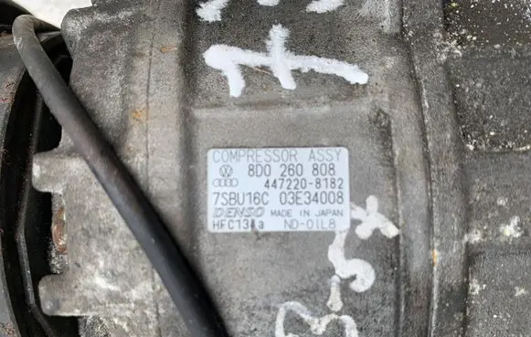 Audi A4 S4 B6 8E 8H Air conditioning (A/C) compressor (pump) 8D0260808 7SBU16C