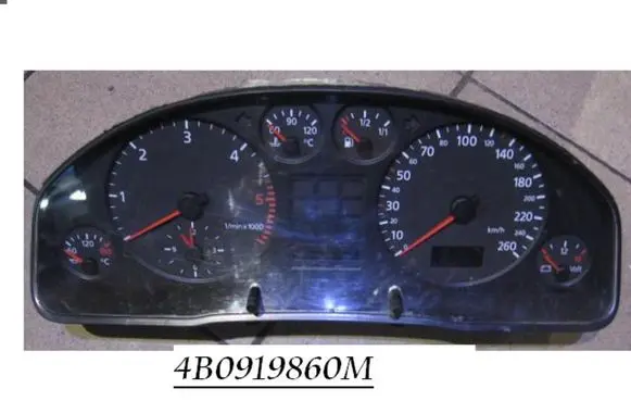 Audi A6 S6 C5 4B Speedometer (instrument cluster) 4B0919860M