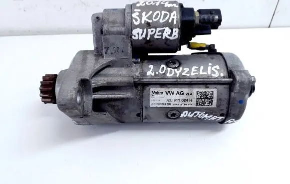 Skoda Superb B6 (3T) Starter motor 02E911024H
