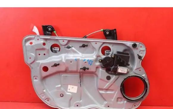 Volkswagen Polo Front door window regulator with motor 6Q4837755
