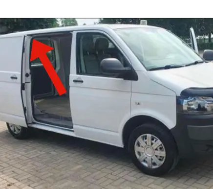 Volkswagen Transporter - Caravelle T5 Sliding door upper roller guide/hinge 7H0843398